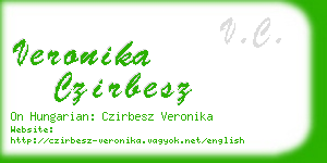 veronika czirbesz business card